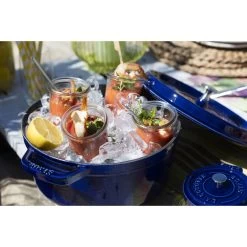 Staub Cocotte 28 Cm, Rund, Dunkelblau, Gusseisen -Küchenutensilien Verkäufe 000008184