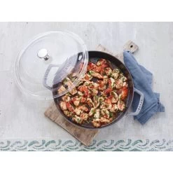 Staub Gewölbter Glasdeckel 26 Cm, Glas 7 Staub Gewölbter Glasdeckel 26 Cm, Glas -Küchenutensilien Verkäufe 000011599