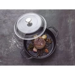 Staub Gewölbter Glasdeckel 20 Cm, Glas -Küchenutensilien Verkäufe 000011665