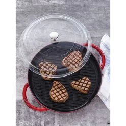 Staub Gewölbter Glasdeckel 20 Cm, Glas -Küchenutensilien Verkäufe 000011687