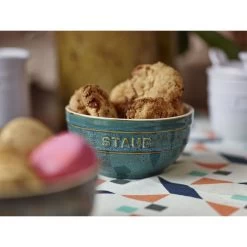 Staub Schüssel 12 Cm, Keramik, Antik-Türkis 12 Staub Schüssel 12 Cm, Keramik, Antik-Türkis -Küchenutensilien Verkäufe 000017350