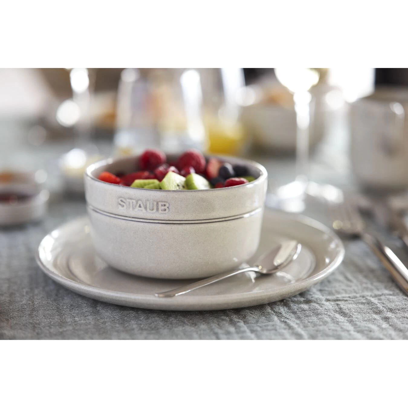 Staub Schüssel 12 Cm, Keramik, Weisser Trüffel 4 Staub Schüssel 12 Cm, Keramik, Weisser Trüffel – Bild 2