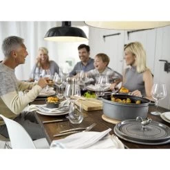 Staub Cocotte 17 Cm, Oval, Graphit-Grau, Gusseisen -Küchenutensilien Verkäufe 000020964