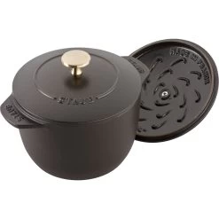 Staub Reis-Cocotte 16 Cm, Rund, Schwarz, Gusseisen 10 Staub Reis-Cocotte 16 Cm, Rund, Schwarz, Gusseisen -Küchenutensilien Verkäufe 11721 625 5
