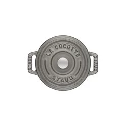 Staub Cocotte 12 Cm, Rund, Graphit-Grau, Gusseisen -Küchenutensilien Verkäufe 40500 106 0 2