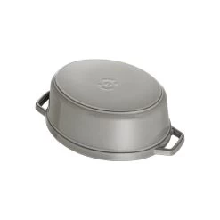 Staub Cocotte 17 Cm, Oval, Graphit-Grau, Gusseisen -Küchenutensilien Verkäufe 40500 236 0 6 1