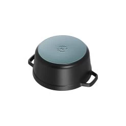 Staub Cocotte 34 Cm, Rund, Schwarz, Gusseisen -Küchenutensilien Verkäufe 40500 241 0 12