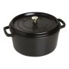 Staub Cocotte 28 Cm, Rund, Schwarz, Gusseisen