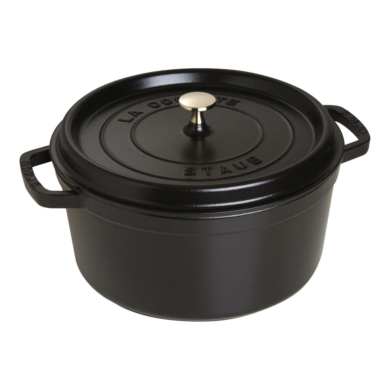 Staub Cocotte 28 Cm, Rund, Schwarz, Gusseisen 3 Staub Cocotte 28 Cm, Rund, Schwarz, Gusseisen