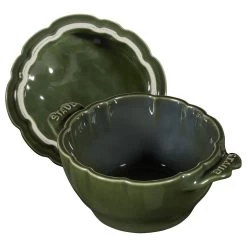 Staub Cocotte 13 Cm, Artischocke, Basilikum-Grün, Keramik -Küchenutensilien Verkäufe 40500 326 0 7