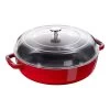Staub Bräter Mit Glasdeckel 24 Cm, Gusseisen -Küchenutensilien Verkäufe 40501 061 0 1