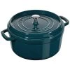 Staub Cocotte 28 Cm, Rund, La-Mer, Gusseisen -Küchenutensilien Verkäufe 40501 115 0 1