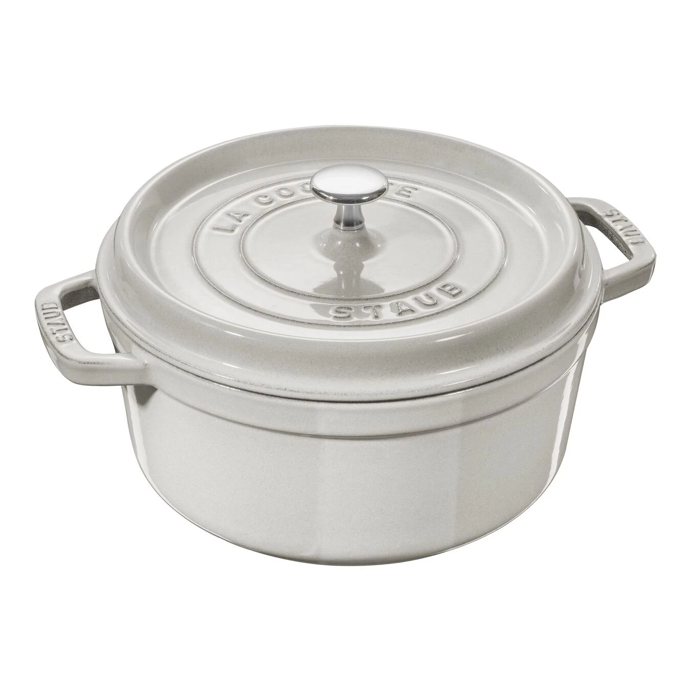 Staub Cocotte 20 Cm, Rund, Weisser Trüffel, Gusseisen 3 Staub Cocotte 20 Cm, Rund, Weisser Trüffel, Gusseisen