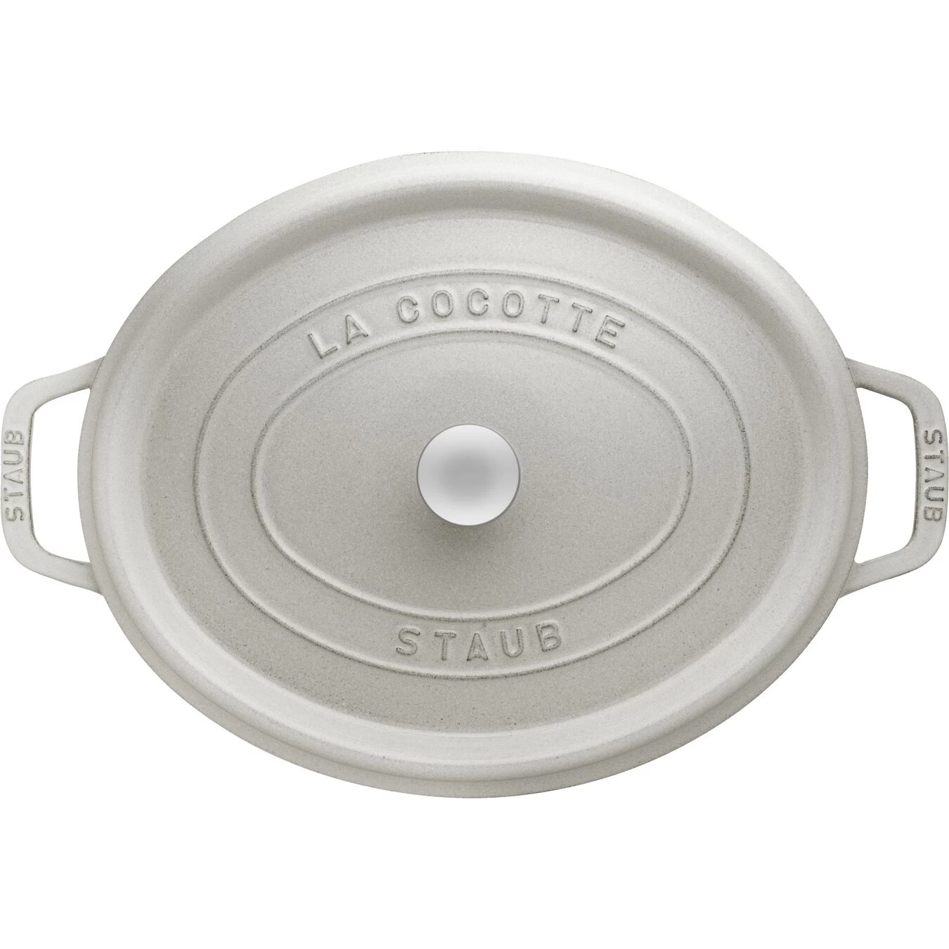 Staub Cocotte 23 Cm, Oval, Weisser Trüffel, Gusseisen 5 Staub Cocotte 23 Cm, Oval, Weisser Trüffel, Gusseisen – Bild 3