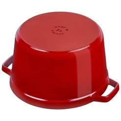 Staub Cocotte Tief 24 Cm, Rund, Kirsch-Rot, Gusseisen -Küchenutensilien Verkäufe 40501485 4