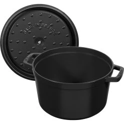 Staub Cocotte Tief 24 Cm, Rund, Schwarz, Gusseisen -Küchenutensilien Verkäufe 40502285 5