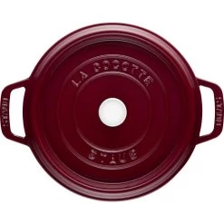 Staub Cocotte 20 Cm, Rund, Bordeaux, Gusseisen -Küchenutensilien Verkäufe 40502292 3