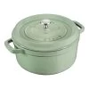Staub Cocotte 20 Cm, Rund, Salbeigrün, Gusseisen -Küchenutensilien Verkäufe 40505 364 1 4