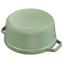 Staub Cocotte 18 Cm, Rund, Salbeigrün, Gusseisen -Küchenutensilien Verkäufe 40505 364 4 1