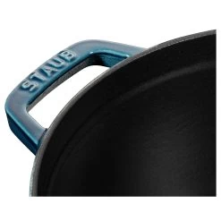 Staub Cocotte 24 Cm, Rund, La-Mer, Gusseisen -Küchenutensilien Verkäufe 40508 654 0 3