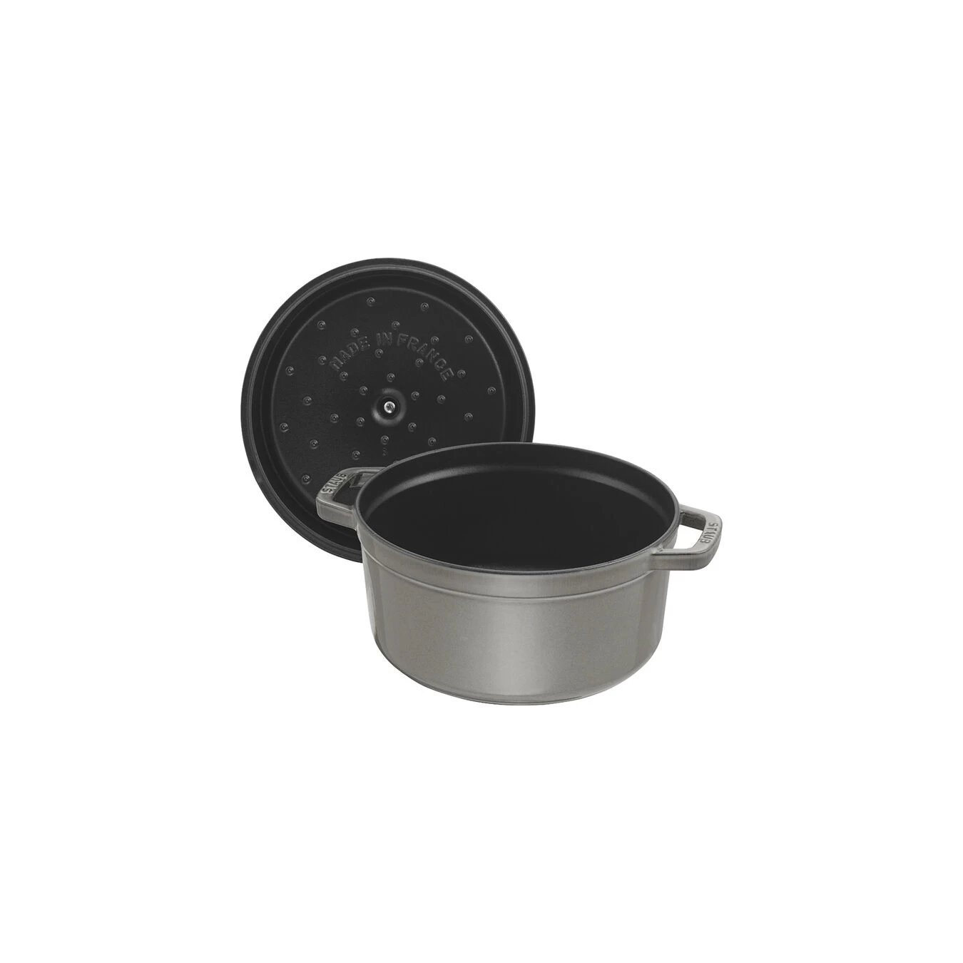 Staub Cocotte 34 Cm, Rund, Graphit-Grau, Gusseisen 5 Staub Cocotte 34 Cm, Rund, Graphit-Grau, Gusseisen – Bild 3