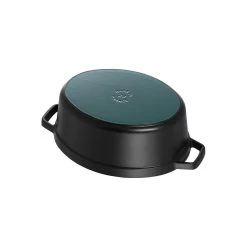 Staub Cocotte 29 Cm, Oval, Schwarz, Gusseisen -Küchenutensilien Verkäufe 40509 315 0 5