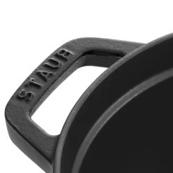 Staub Cocotte 29 Cm, Oval, Schwarz, Gusseisen -Küchenutensilien Verkäufe 40509 315 0 6