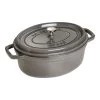 Staub Cocotte 29 Cm, Oval, Graphit-Grau, Gusseisen -Küchenutensilien Verkäufe 40509 317 0 2