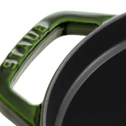 Staub Cocotte 33 Cm, Oval, Basilikum-Grün, Gusseisen -Küchenutensilien Verkäufe 40509 363 0 3 1