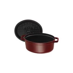 Staub Cocotte 33 Cm, Oval, Grenadine-Rot, Gusseisen -Küchenutensilien Verkäufe 40509 364 0 5
