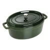 Staub Cocotte 31 Cm, Oval, Basilikum-Grün, Gusseisen 2 Staub Cocotte 31 Cm, Oval, Basilikum-Grün, Gusseisen -Küchenutensilien Verkäufe 40509 365 1