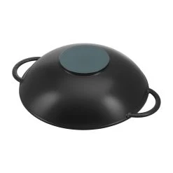 Staub Wok Mit Glasdeckel 37 Cm, Gusseisen 7 Staub Wok Mit Glasdeckel 37 Cm, Gusseisen -Küchenutensilien Verkäufe 40509 398 0 4