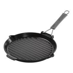 Staub Grillpfanne Mit Ausgießnase 28 Cm, Gusseisen, Schwarz