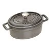 Staub Cocotte 15 Cm, Oval, Graphit-Grau, Gusseisen