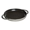 Staub Grillpfanne 26 Cm, Rund, Graphit-Grau, Gusseisen