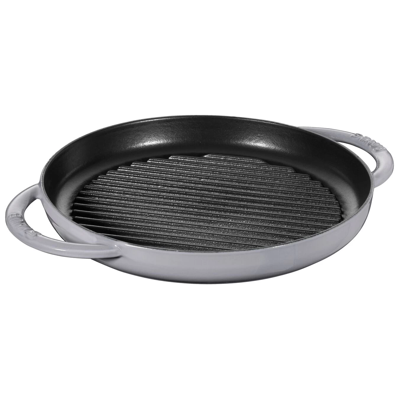 Staub Grillpfanne 26 Cm, Rund, Graphit-Grau, Gusseisen 5 Staub Grillpfanne 26 Cm, Rund, Graphit-Grau, Gusseisen – Bild 3