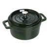 Staub Cocotte 22 Cm, Rund, Basilikum-Grün, Gusseisen -Küchenutensilien Verkäufe 40509 644 0 1