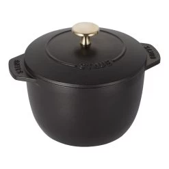 Staub Reis-Cocotte 16 Cm, Rund, Schwarz, Gusseisen