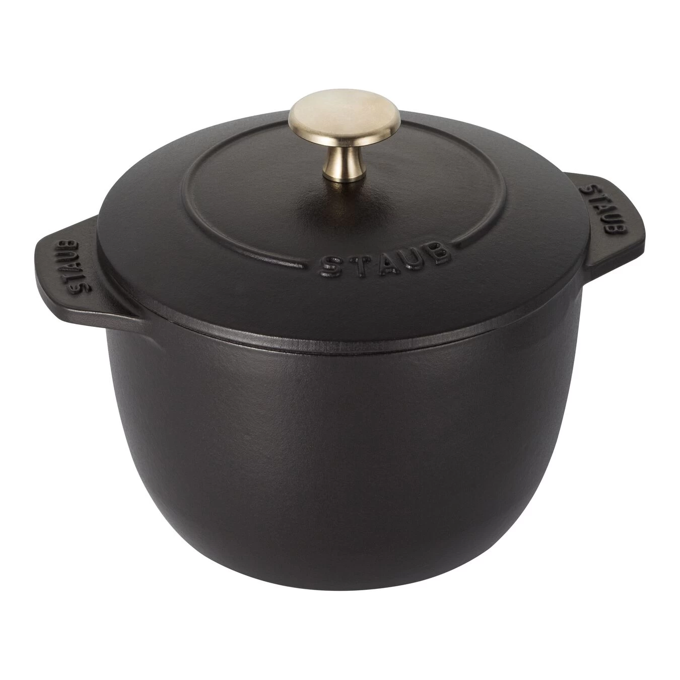 Staub Reis-Cocotte 16 Cm, Rund, Schwarz, Gusseisen 3 Staub Reis-Cocotte 16 Cm, Rund, Schwarz, Gusseisen