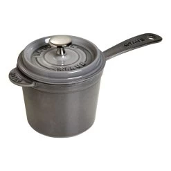 Staub Stieltopf 14 Cm, Gusseisen, Graphit-Grau
