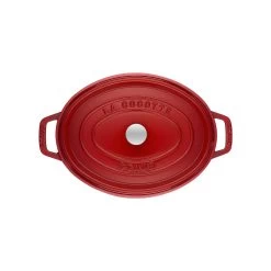 Staub Cocotte 27 Cm, Oval, Kirsch-Rot, Gusseisen 10 Staub Cocotte 27 Cm, Oval, Kirsch-Rot, Gusseisen -Küchenutensilien Verkäufe 40509 830 0 2 1