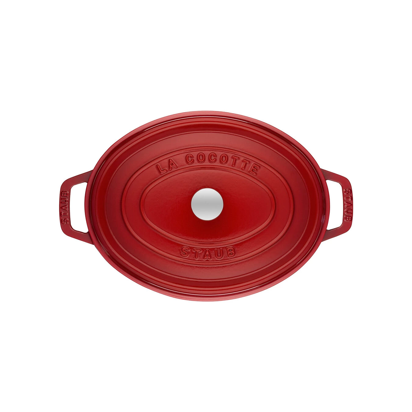Staub Cocotte 27 Cm, Oval, Kirsch-Rot, Gusseisen 6 Staub Cocotte 27 Cm, Oval, Kirsch-Rot, Gusseisen – Bild 4