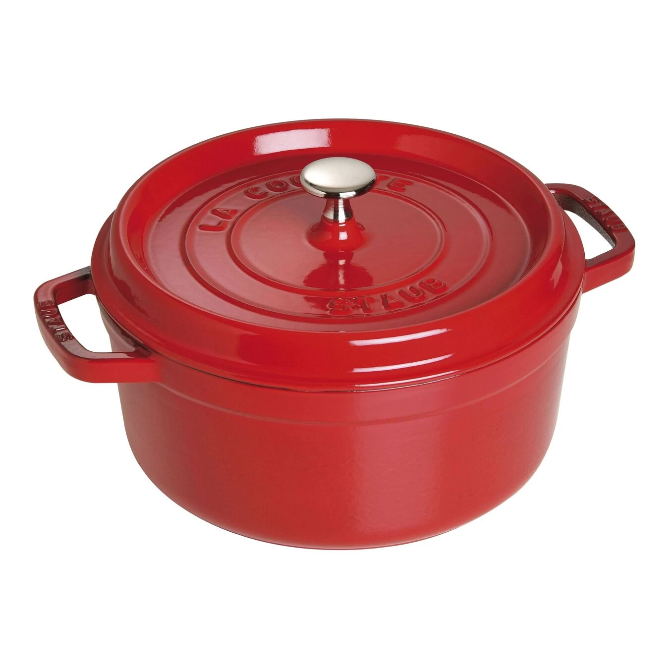 Staub Cocotte 18 Cm, Rund, Kirsch-Rot, Gusseisen 4 Staub Cocotte 18 Cm, Rund, Kirsch-Rot, Gusseisen – Bild 2