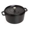 Staub Cocotte 30 Cm, Rund, Schwarz, Gusseisen