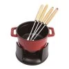 Staub Mini Fondue Set 10 Cm, Kirsch-Rot