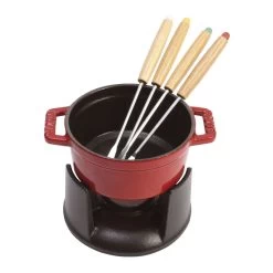 Staub Mini Fondue Set 10 Cm, Kirsch-Rot -Küchenutensilien Verkäufe 40509 900 0 2