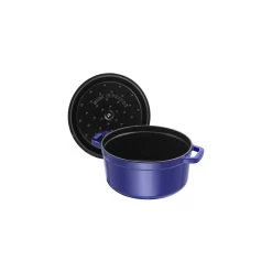 Staub Cocotte 22 Cm, Rund, Dunkelblau, Gusseisen 9 Staub Cocotte 22 Cm, Rund, Dunkelblau, Gusseisen -Küchenutensilien Verkäufe 40510 265 0 5