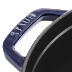 Staub Cocotte 28 Cm, Rund, Dunkelblau, Gusseisen -Küchenutensilien Verkäufe 40510 283 0 6