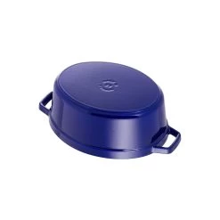 Staub Cocotte 29 Cm, Oval, Dunkelblau, Gusseisen -Küchenutensilien Verkäufe 40510 288 0 6