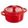 Staub Mini Cocotte 10 Cm, Rund, Kirsch-Rot, Keramik -Küchenutensilien Verkäufe 40510 785 0 1